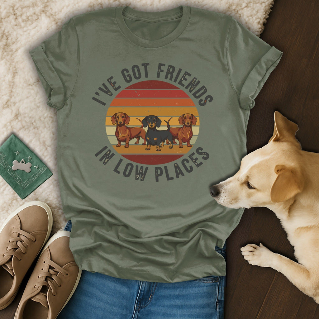 I've Got Friends In Low Places Dog T-Shirt