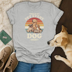 Light grey t-shirt with vintage style dogs and "This is my pet every dog shirt" text.