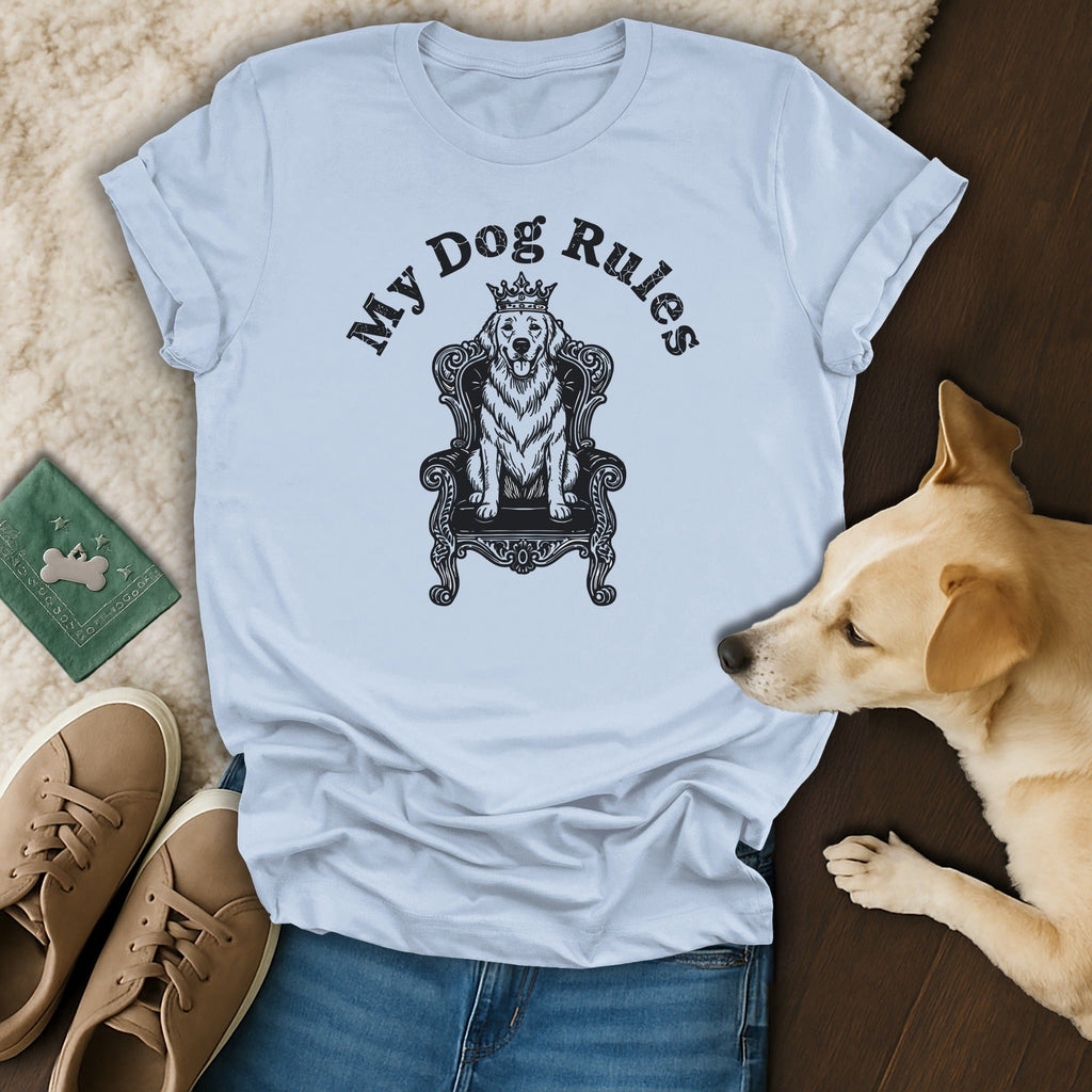 My Dog Rules Graphic Tee for Pet Lovers Shirt