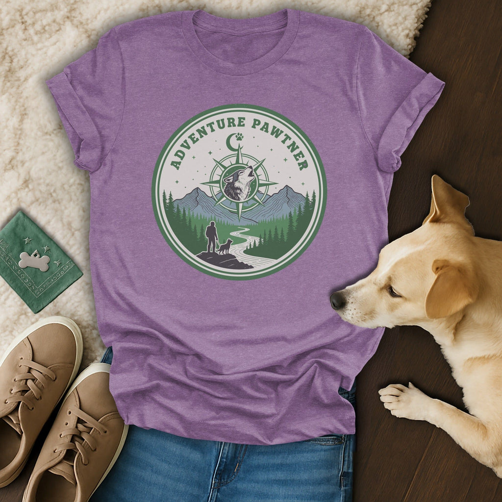 Adventure Pawtner Graphic Tee Shirt for Dog Lovers
